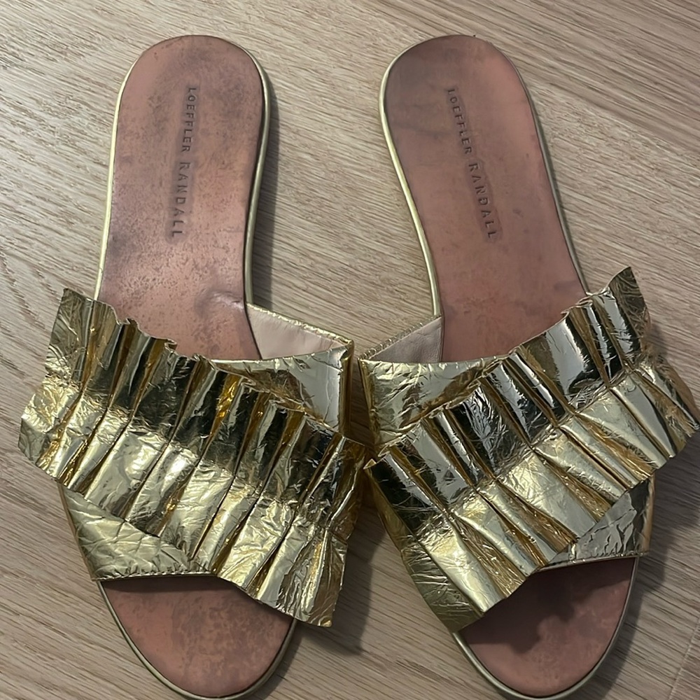Gold sandals